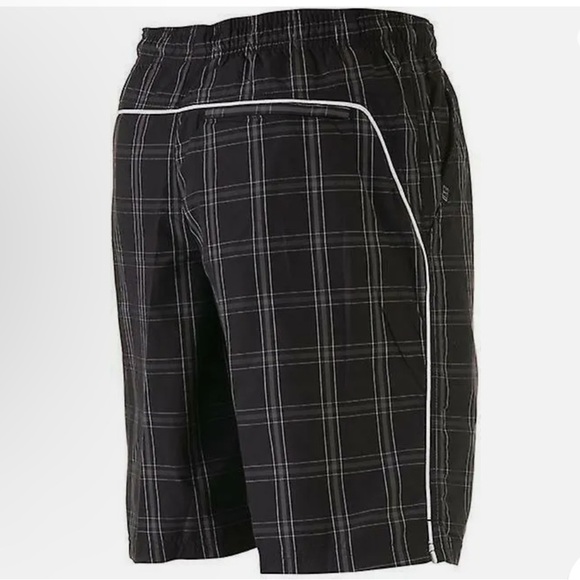 Nike Men's N.E.T. 10" Plaid Woven Shorts Black/White 447069-011 XXL big & tall - Picture 7 of 7